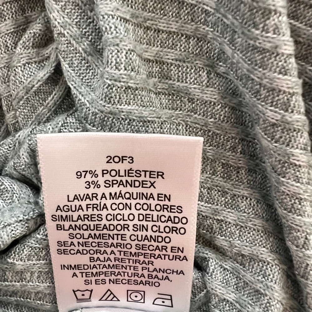 Cuddl Duds Womens XL Sage Green Ribbed 3 Piece Lounge Set Cardigan Tank Pants - Picture 9 of 10